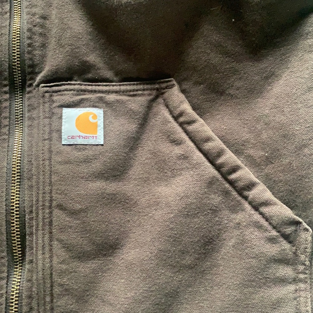 Brown carhartt vest great condition